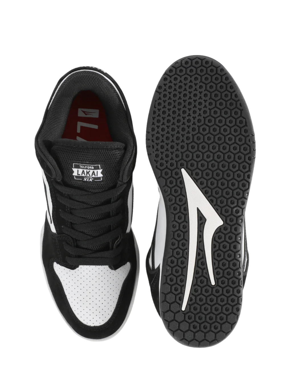 Zapatilla Lakai Telford Low Black White Leather