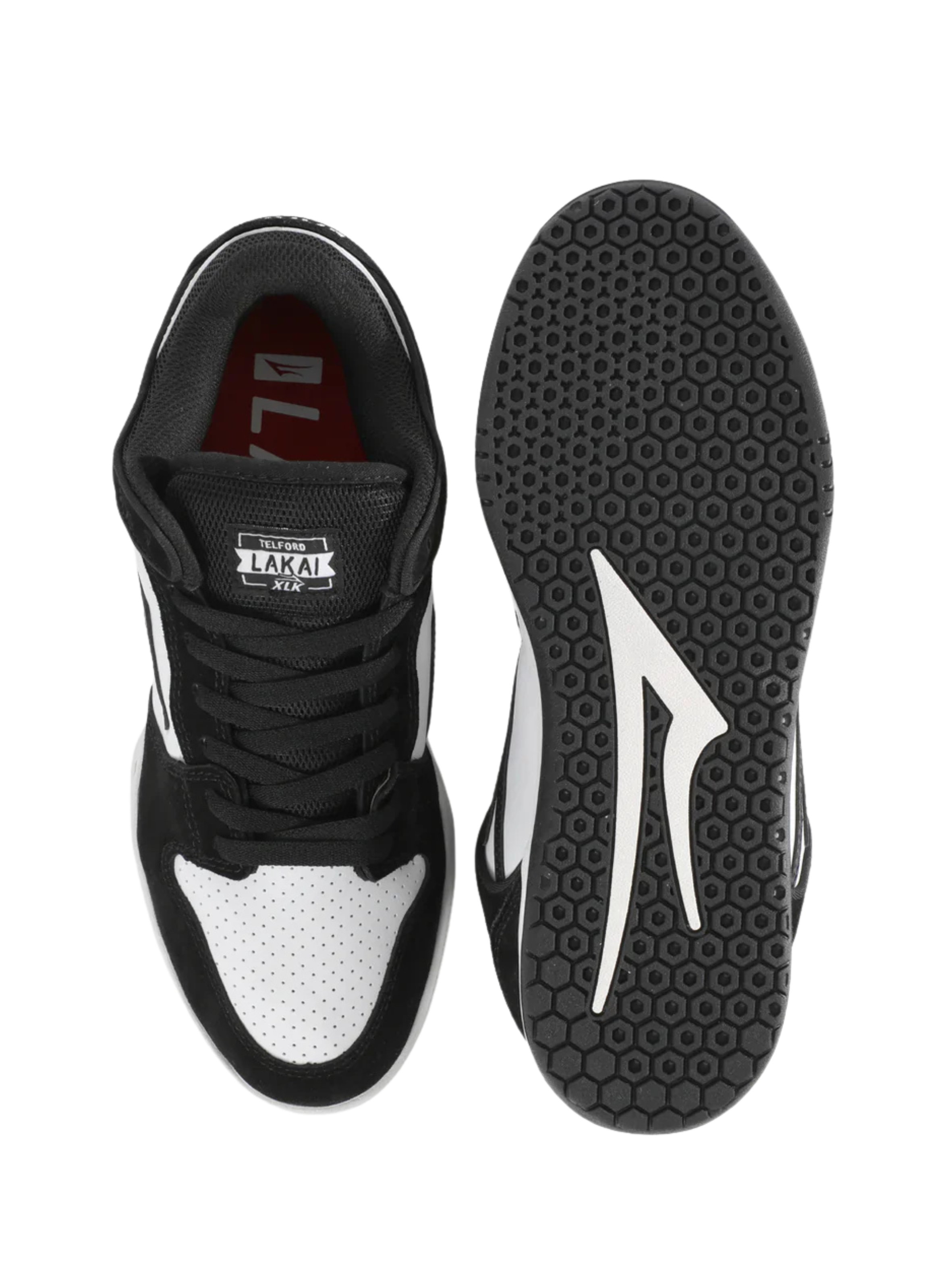 Zapatilla Lakai Telford Low Black White Leather