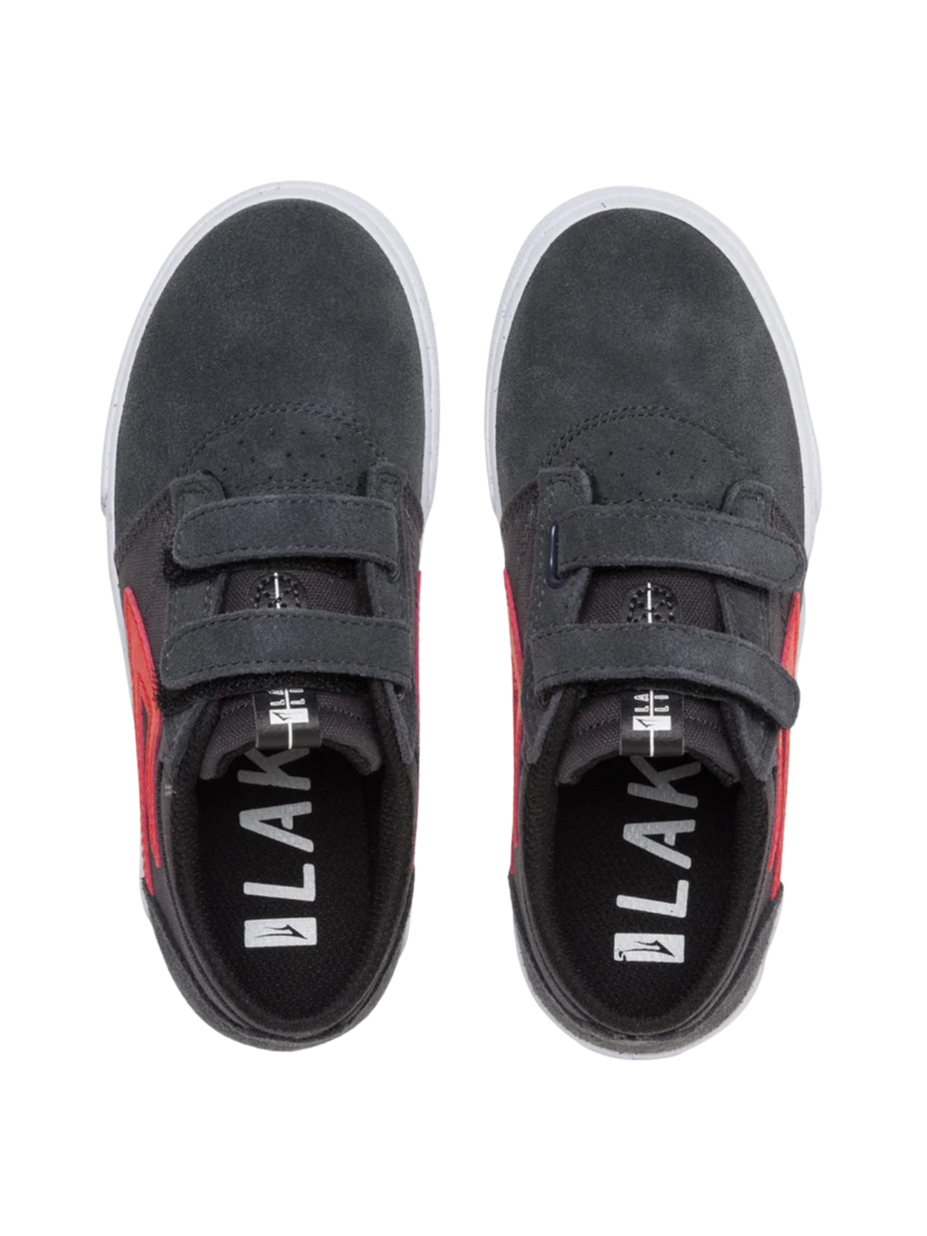 Zapatilla Lakai Griffin Kids Charcoal Flame Suede