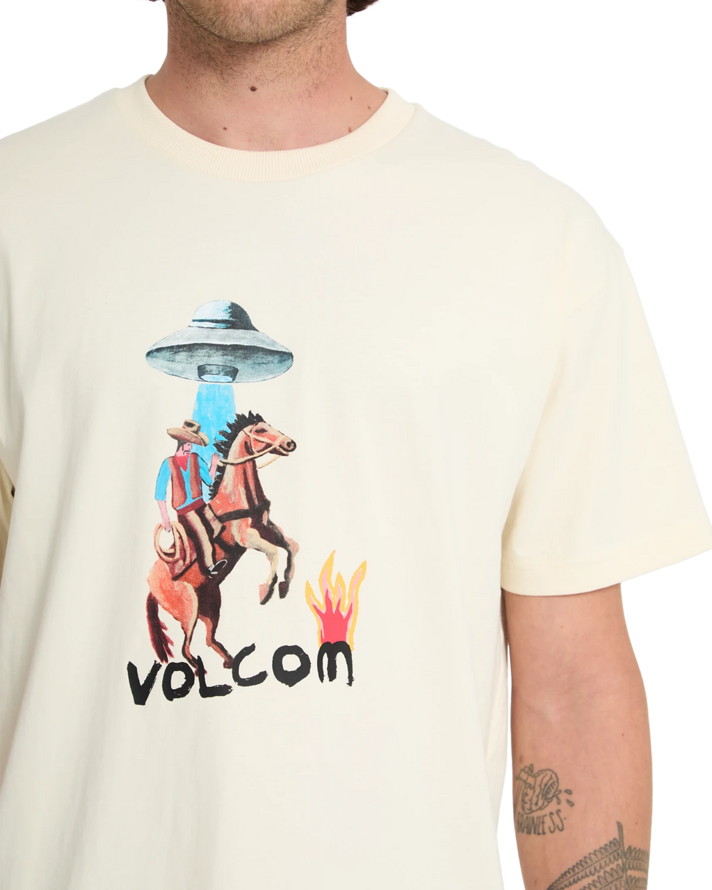 Volcom FA MICKEY MASON 1 SST camiseta manga corta hombre detail 3 | Dirty White