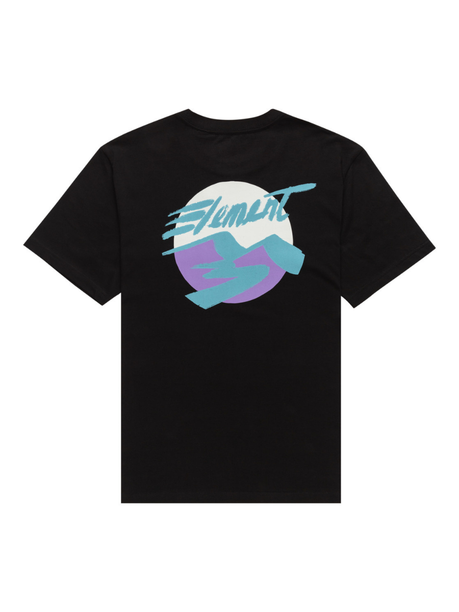 Element Skateboards Camiseta de manga curta Horizon - Flint Black