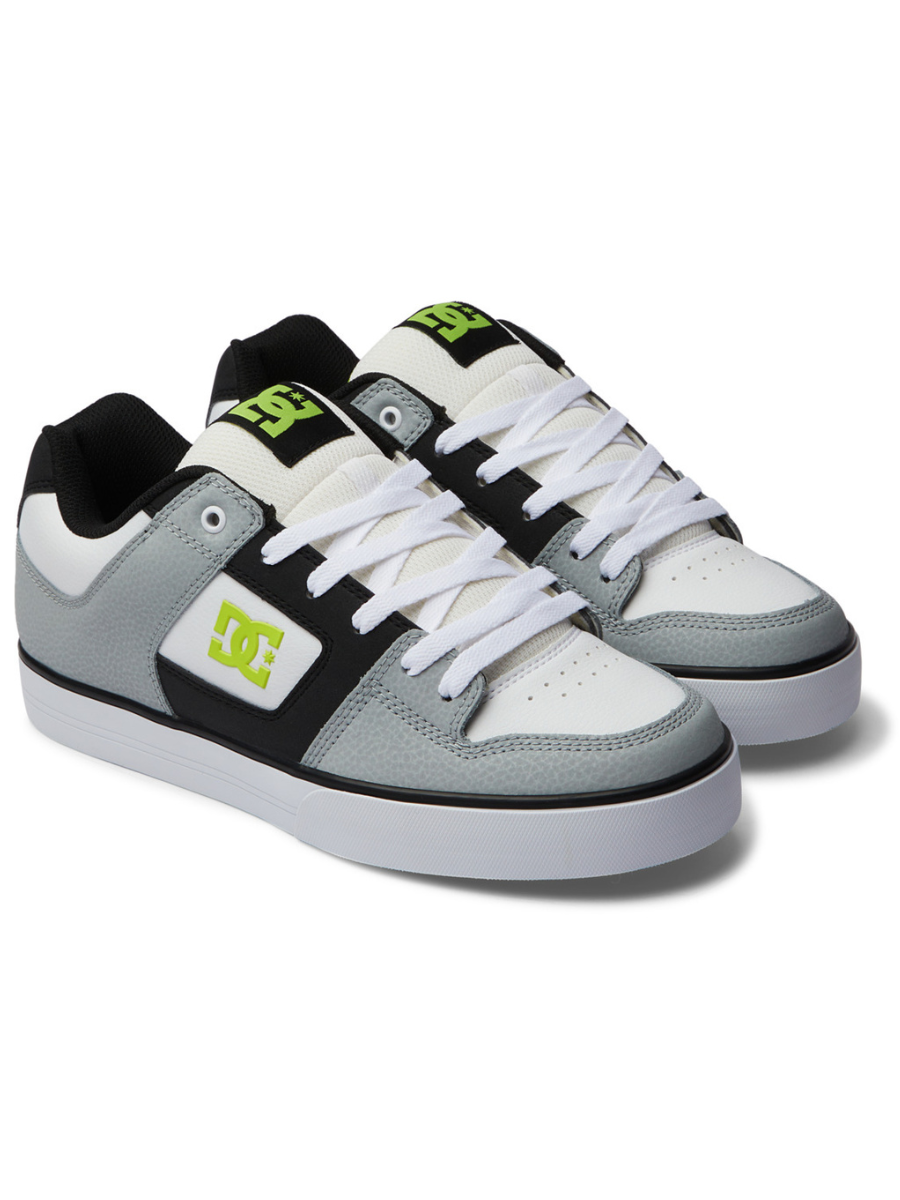 DC Shoes Tênis de skate Pure - Branco/Limão