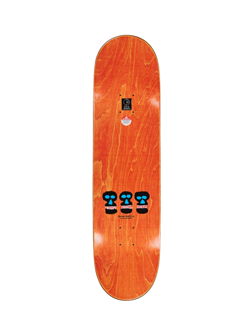 Polar Oskar Rozenberg World Domination Wheelwell 8.25" Skateboard Deck | White
