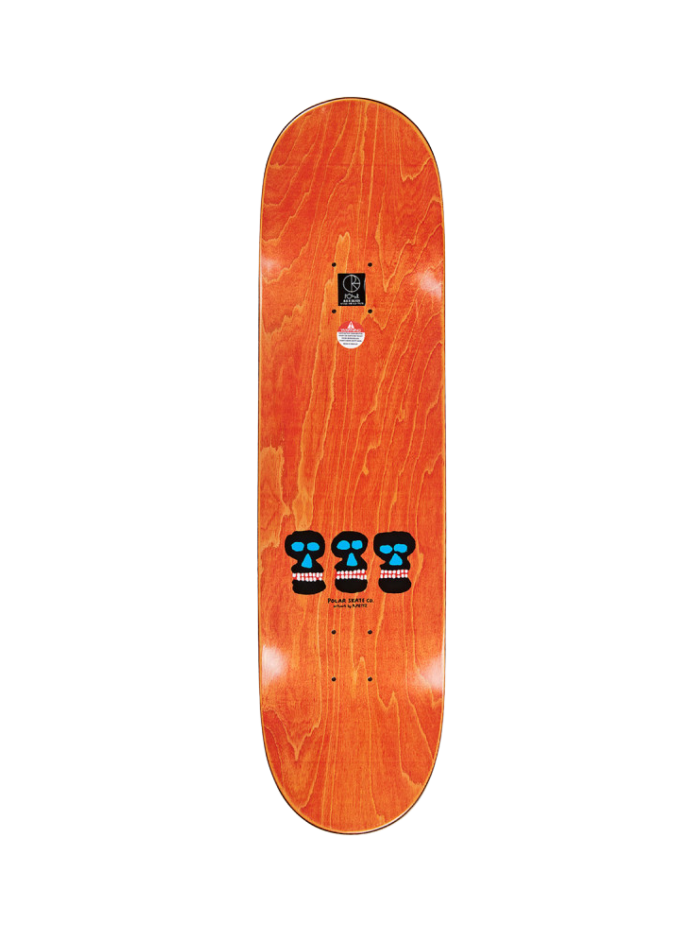 Polar Oskar Rozenberg World Domination Wheelwell 8.25" Skateboard Deck | White