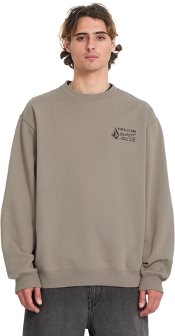 Volcom WORKWEAR CREW sudadera hombre | Brindle