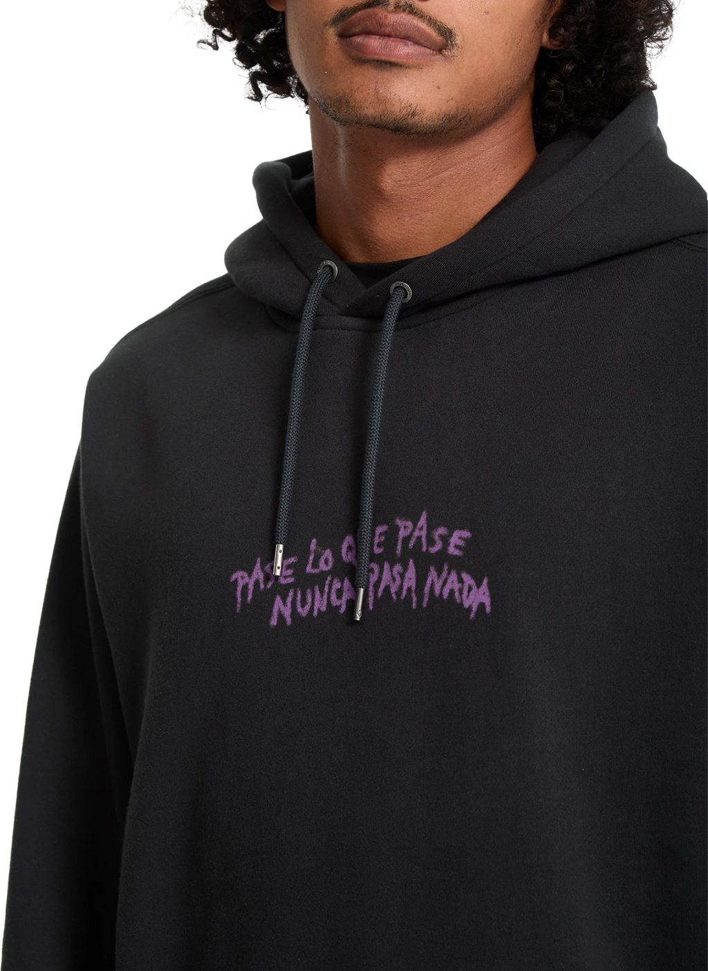 Volcom Nunca Passa sudadera con capucha hombre detail 2 | Antique Black
