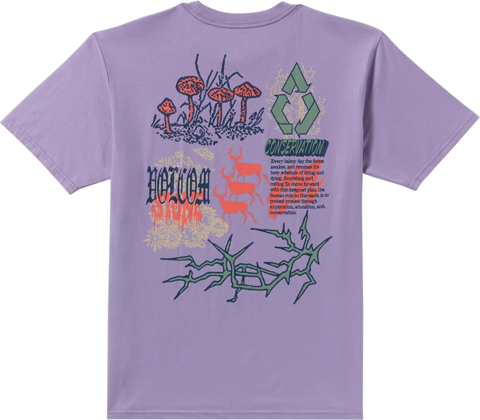 Volcom Stone Matter camiseta manga corta hombre detail 6 | Purple Ash
