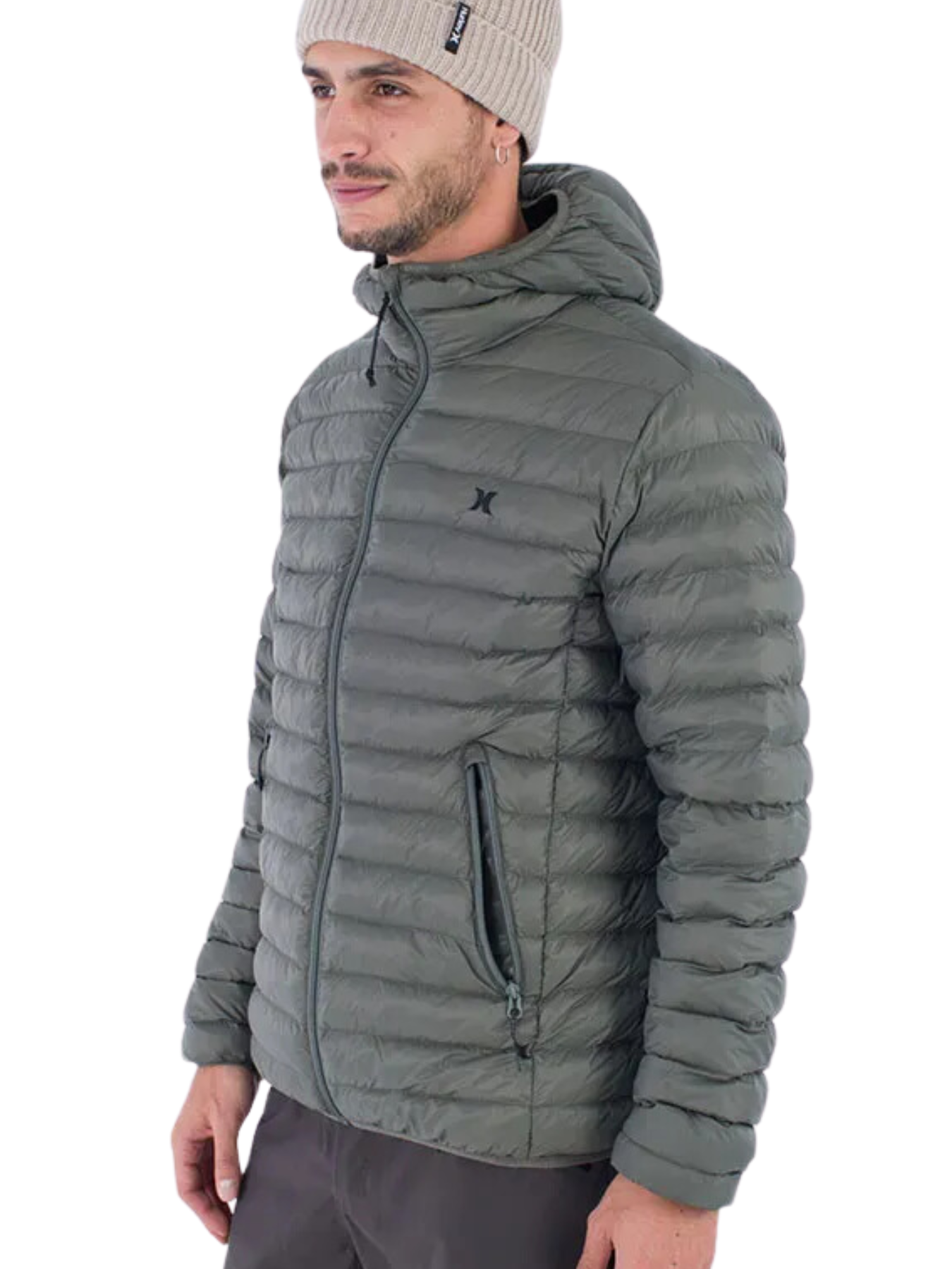 Chaqueta de plumas Hurley Campbell Puffer - Dark Olive