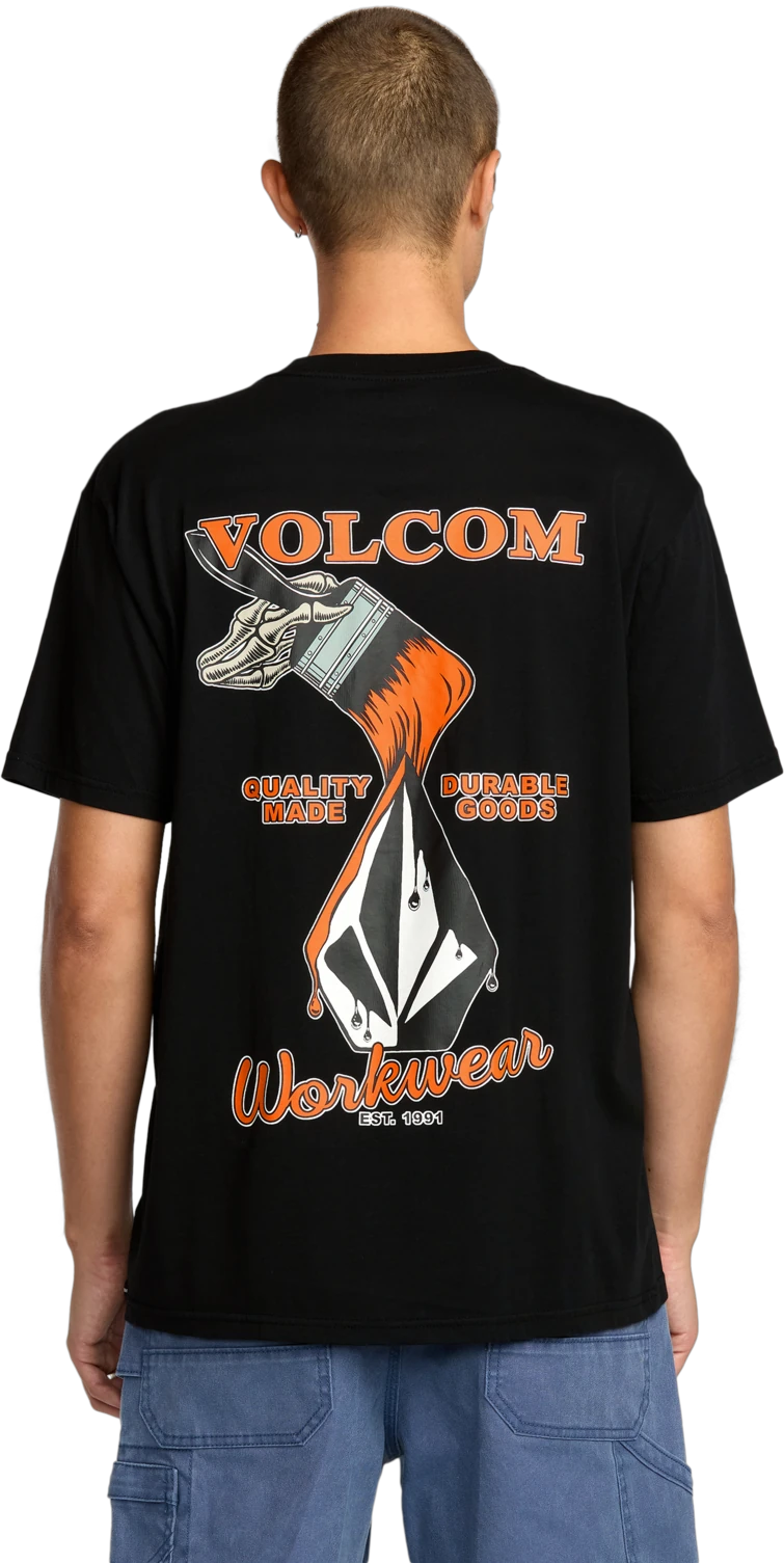 Volcom Enamel camiseta manga corta hombre detail 1 | Black