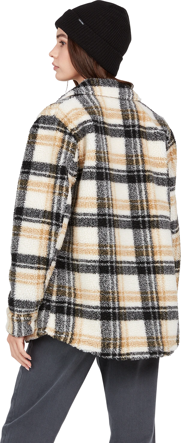 Volcom SILENT SHERPA JACKET chaquetas y abrigos mujer detail 1 | Hazelnut