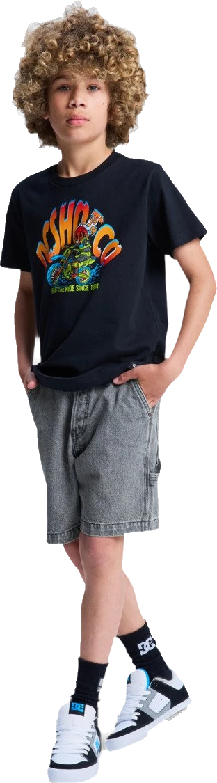 DC Shoes DC Carpenter Baggy denim short detail 3 | Gris