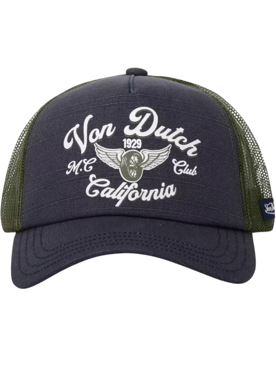 Von Dutch Crew 11 Trucker Cap - Grey/Blue