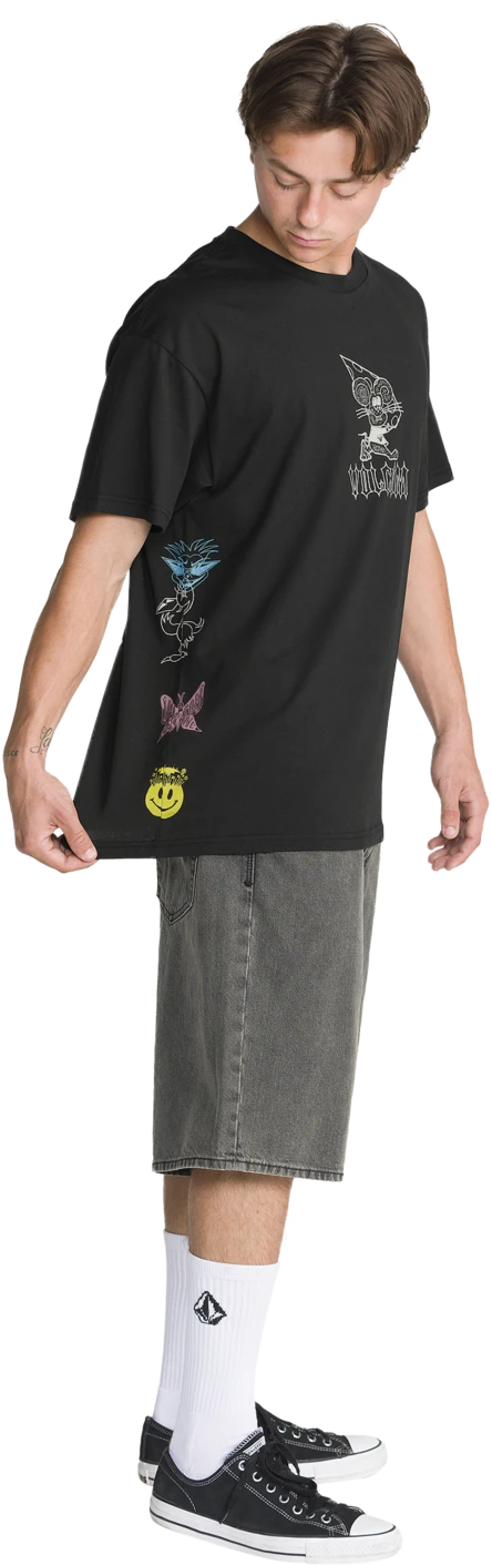 Volcom FA CASEY JONES SST camiseta manga corta hombre detail 3 | Black