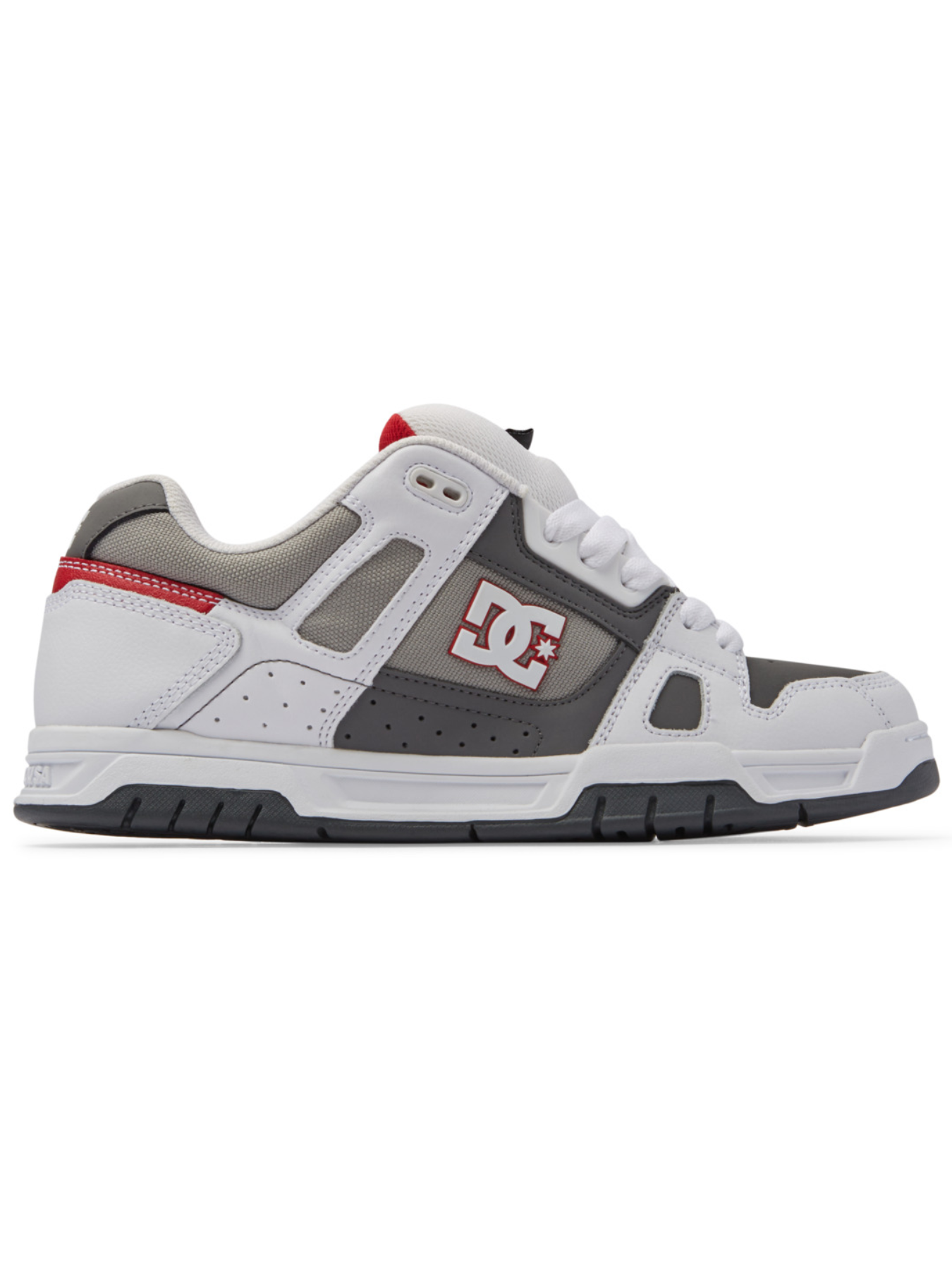 DC Shoes Stag Sneakers - White/Grey/Grey