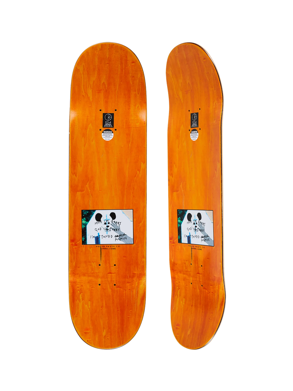 Polar Nick Boserio Jesus 8.375" Skateboard Deck
