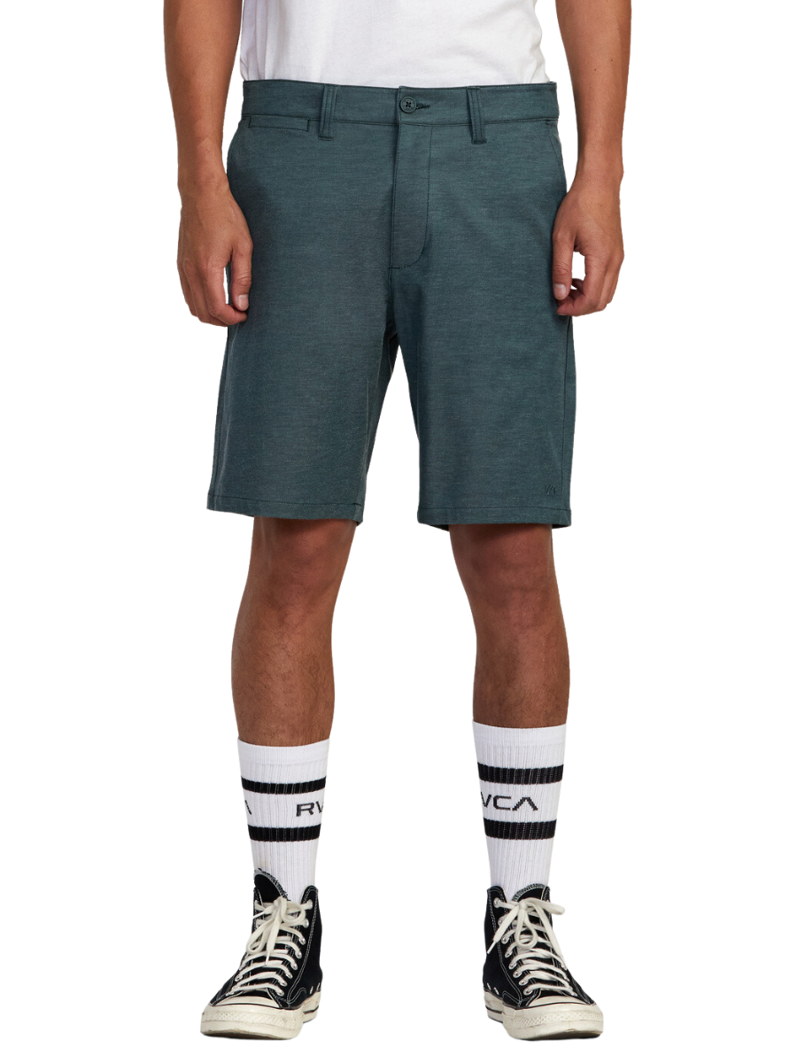 Rvca Back In Hybrid Shorts – Jägergrün