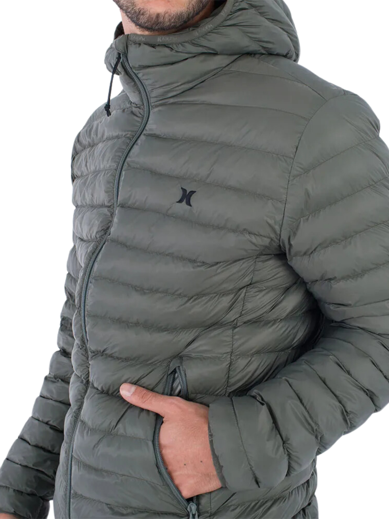 Chaqueta de plumas Hurley Campbell Puffer - Dark Olive