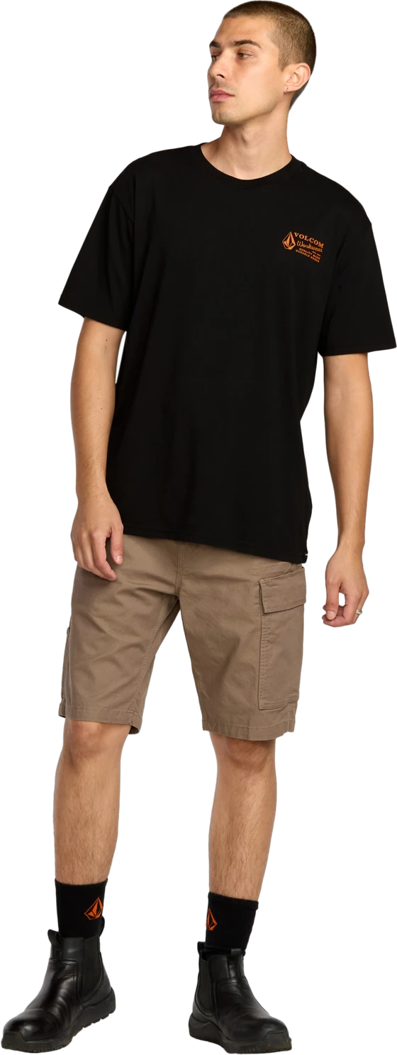Volcom Workwear camiseta manga corta hombre detail 4 | Black