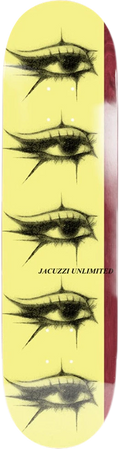 Jacuzzi Skateboards Jacuzzi Eyes Jet Ski Tabla de Skate 8.25" tablas de monopatín | Yellow/Red