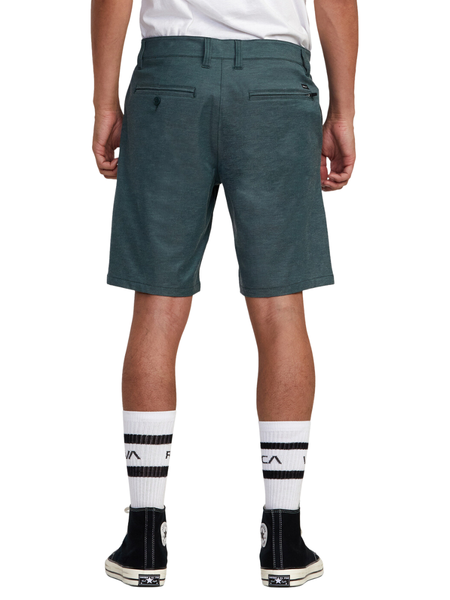 Rvca Back In Hybrid Shorts - Hunter Green