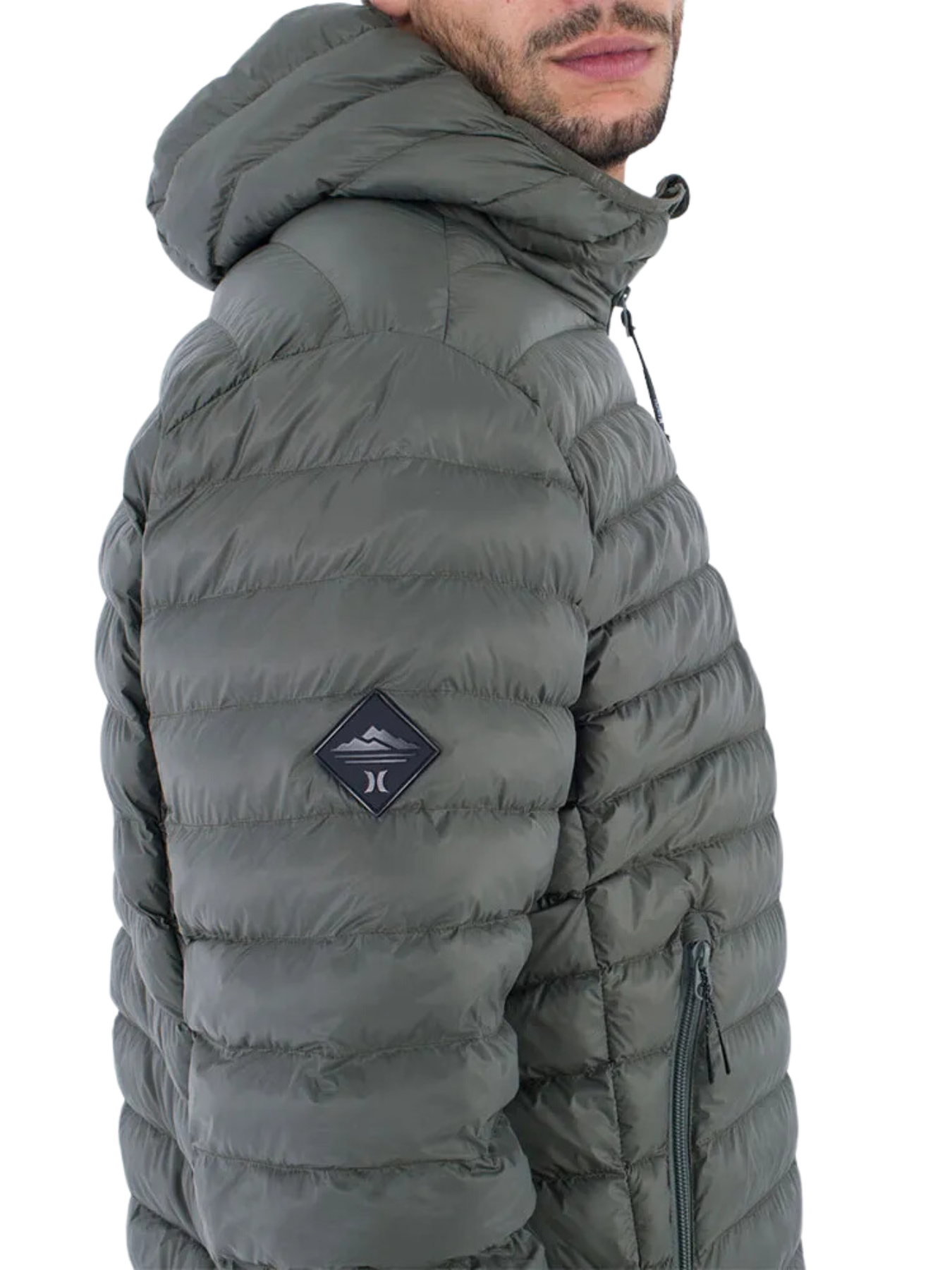 Chaqueta de plumas Hurley Campbell Puffer - Dark Olive