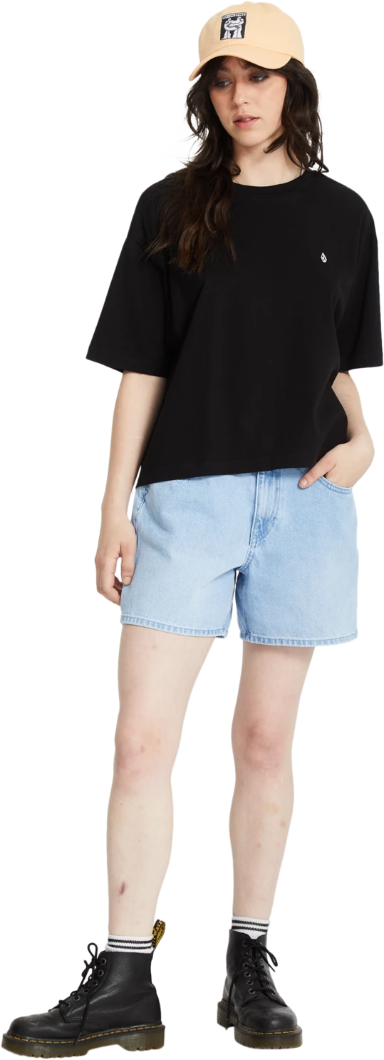 Volcom Stone Blanks Up camiseta manga corta mujer detail 3 | Black
