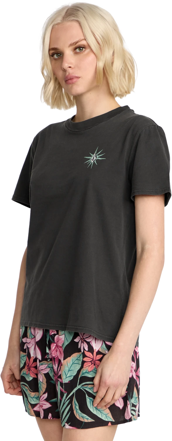 Volcom Lock It Up camiseta manga corta mujer detail 2 | Vintage Black
