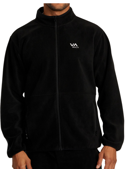 Zip-up sweatshirts | Rvca VA Essential Fleece Lining - Black