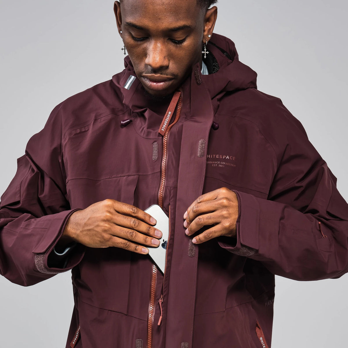 Whitespace AMF RIDING CARGO JACKET chaquetas y abrigos hombre detail 4 | Dark Mauve Purple