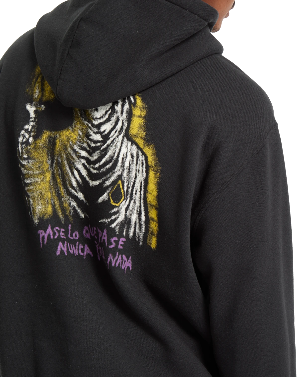 Volcom Nunca Passa sudadera con capucha hombre detail 4 | Antique Black