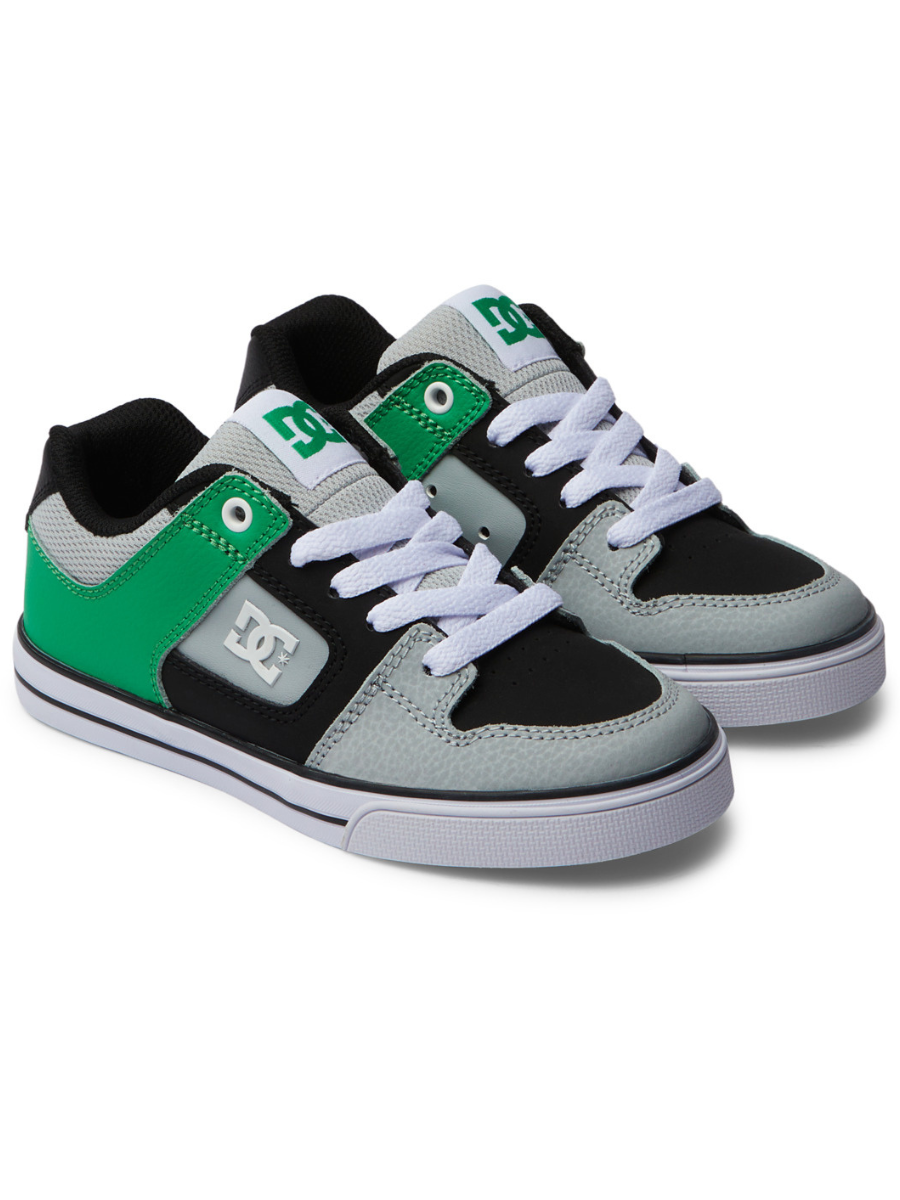 DC Shoes Youth Pure Skateschuhe – Schwarz/Kelly Green