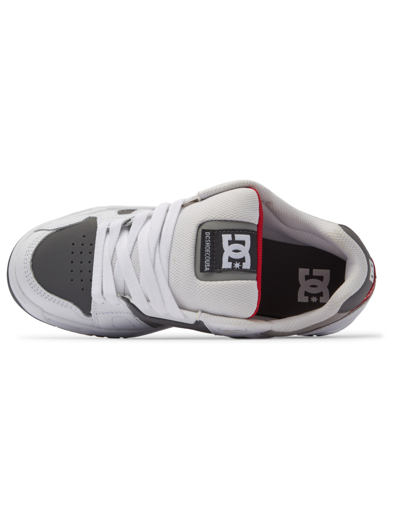 DC Shoes Sapatilhas Stag - Branco/Cinza/Cinza | Calçados | Coleção_Zalando | Novos produtos | Produtos mais recentes | Produtos mais vendidos | Produtos mais vendidos | Tênis | surfdevils.com