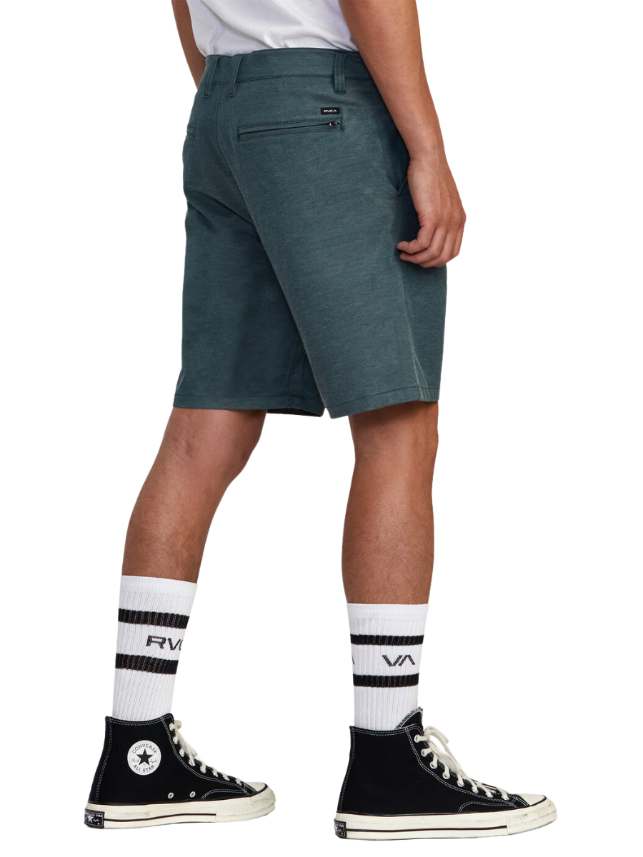 Rvca Back In Hybrid Shorts - Hunter Green