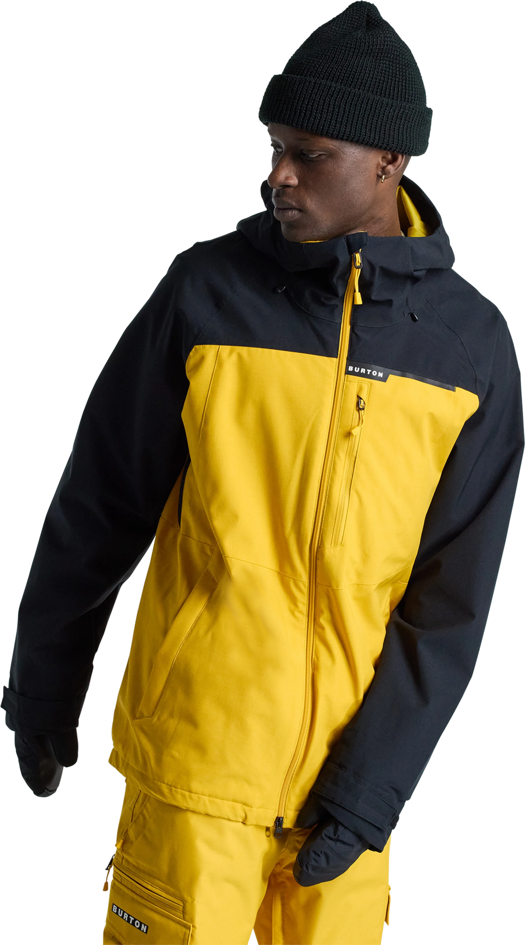 Burton Burton Lodgepole 2L Jacket chaquetas y abrigos hombre detail 3 | True Black / Goldenrod