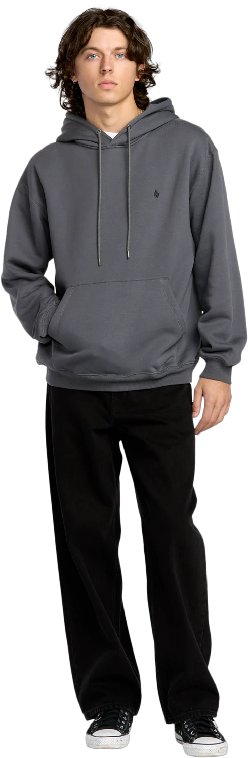 Volcom Single Stone Pw sudadera con capucha hombre detail 4 | Asphalt Black