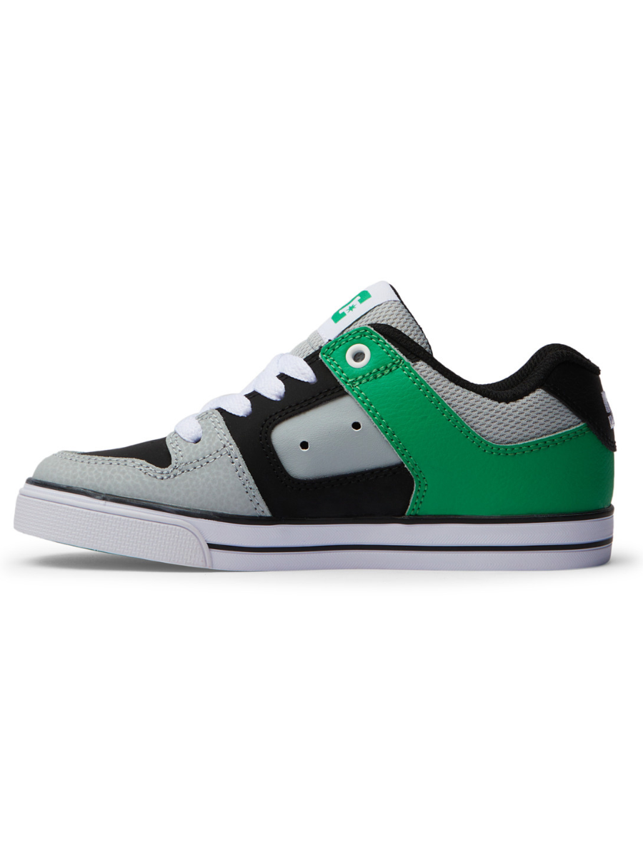 Zapatillas Skate DC Shoes Youth Pure - Black/Kelly Green | chaussons garçon | chaussures pour enfants | Collection_Zalando | Nouveaux produits | Produits les plus récents | Produits les plus vendus | surfdevils.com