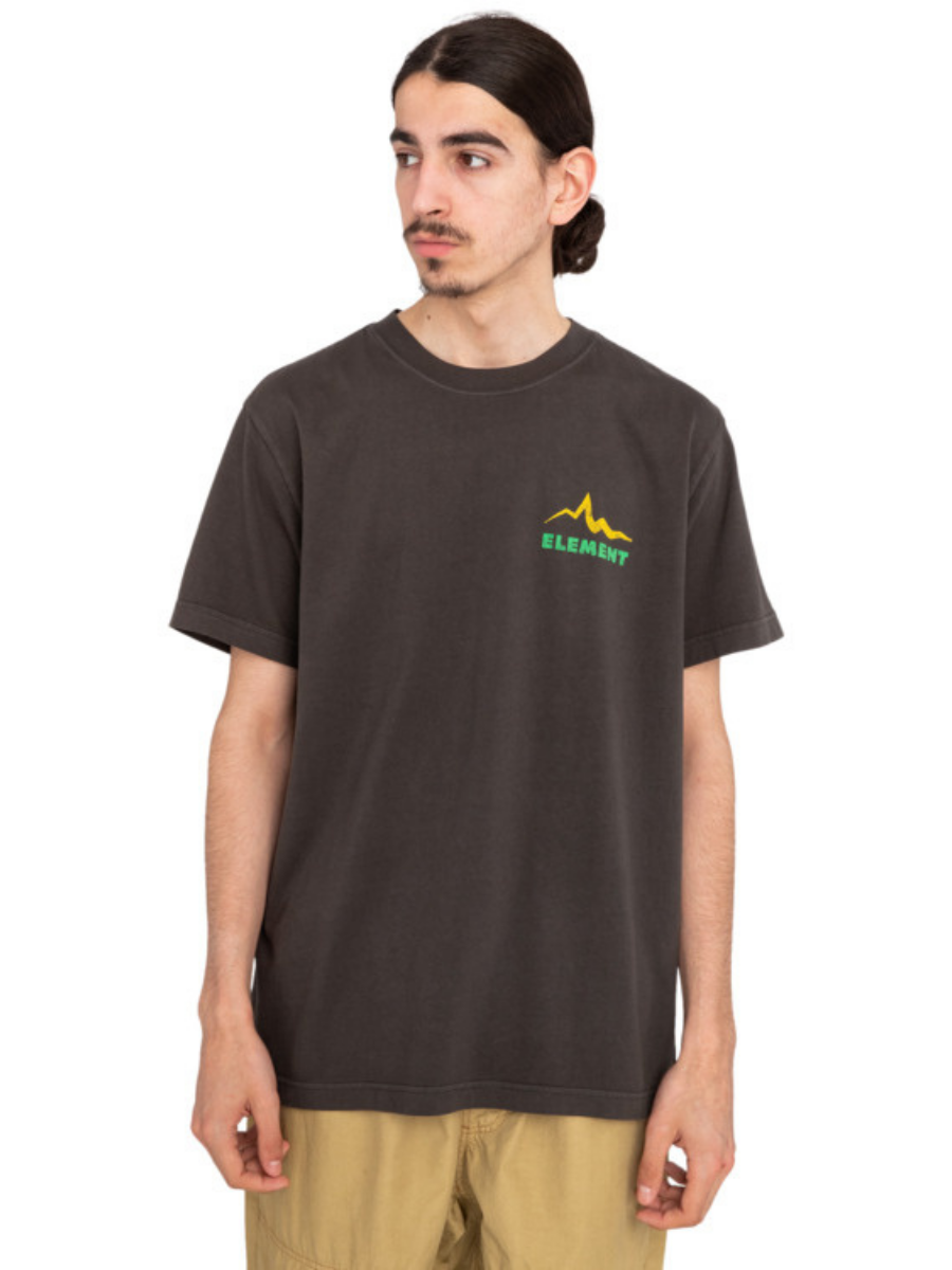 Element Skateboards Sounds of The Mountains Short Sleeve T-Shirt - Off Black