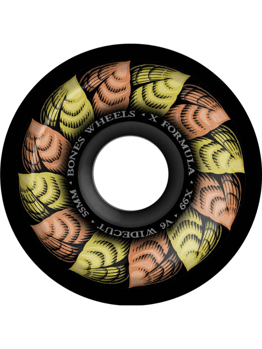 Bones X Formula Leaving Black 99A 53mm Skateboard Wheels