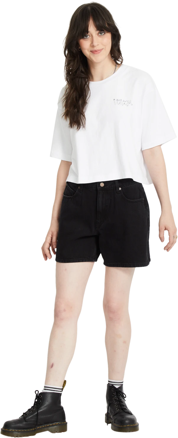 Volcom Drumstone T-shirt camiseta manga corta mujer detail 3 | White