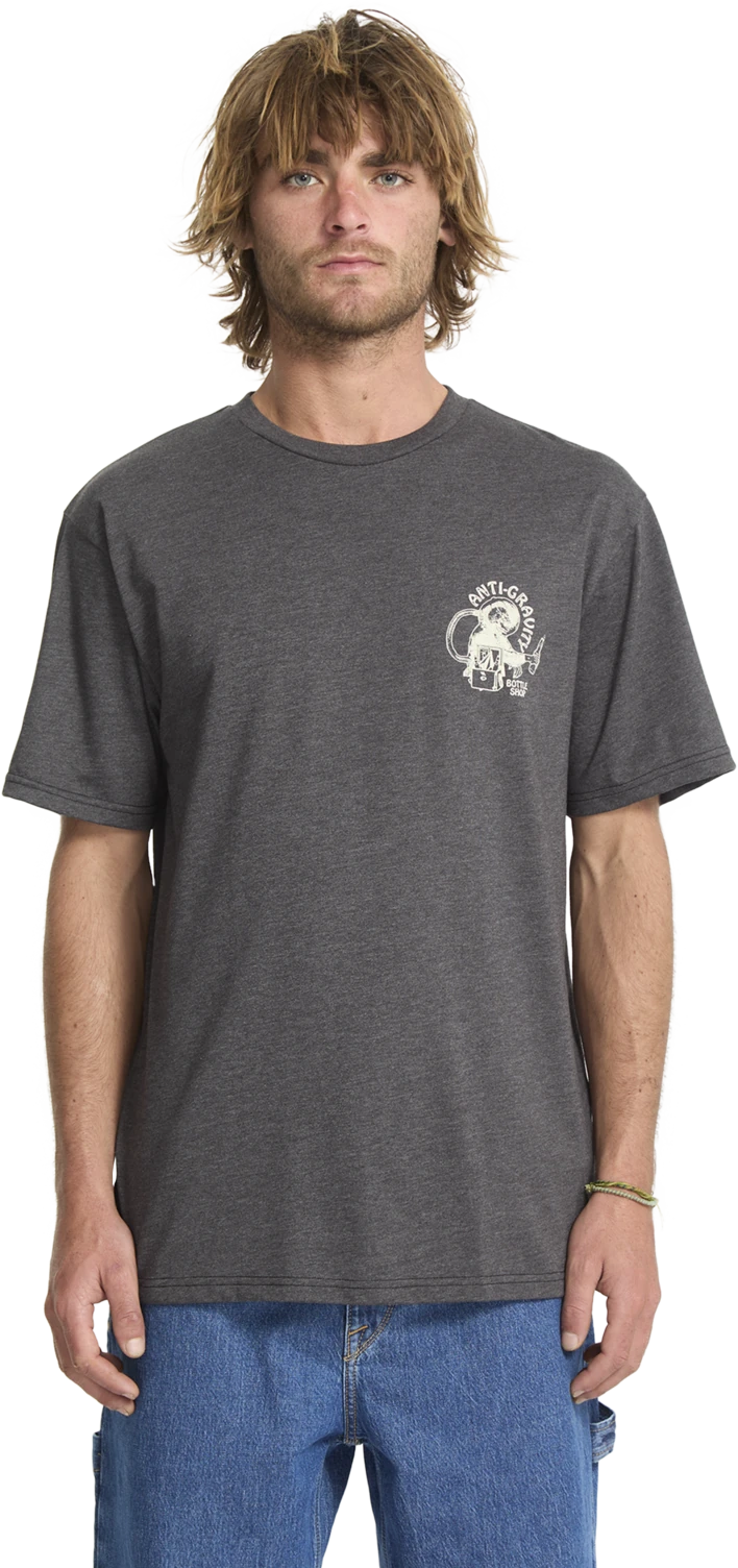 Volcom Anti Gravity camiseta manga corta hombre | Heather Black