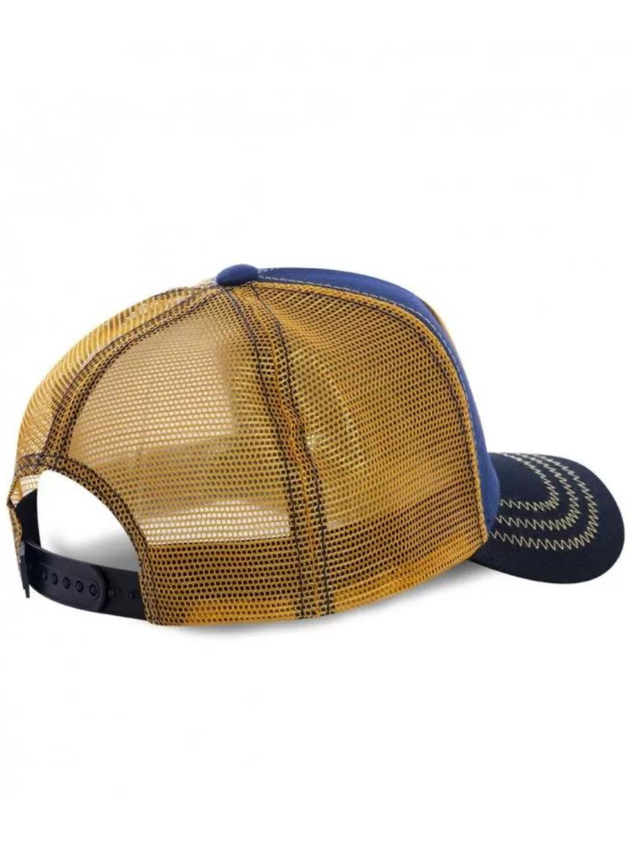 Casquette Trucker Capslab x Dragon Ball Z (Majin Vegeta) Jaune/Bleu/Noir