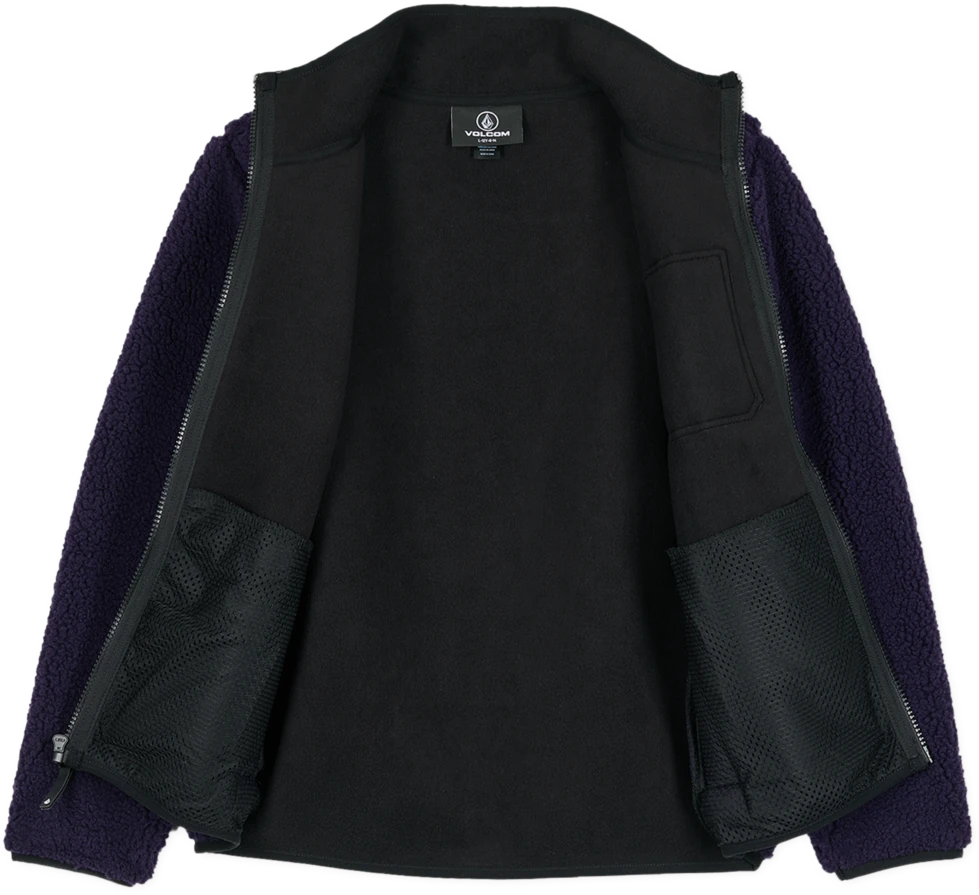 Volcom Muzzer Fuzzar sudadera con cremallera niño detail 2 | Dark Purple