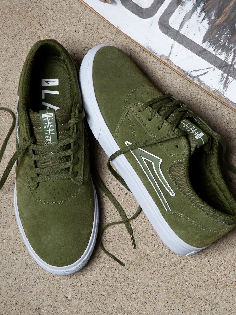 Lakai Griffin Sneakers - Olive Suede