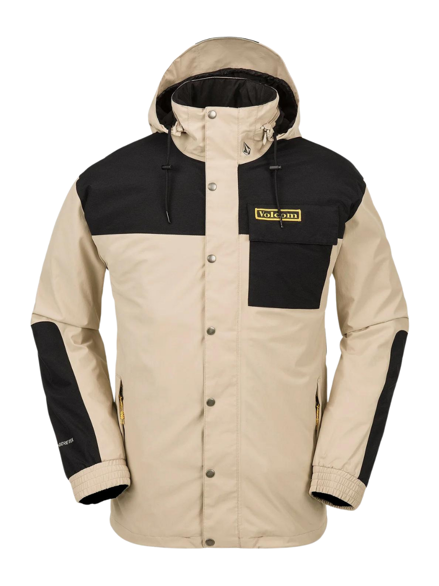 Chaqueta de snowboard Volcom Longo GoreTex Jacket - Khakiest | Chaquetas de snowboard Hombre | Snowboard Gore-Tex | Snowboard Shop | Volcom Shop | WINTER 24 | surfdevils.com