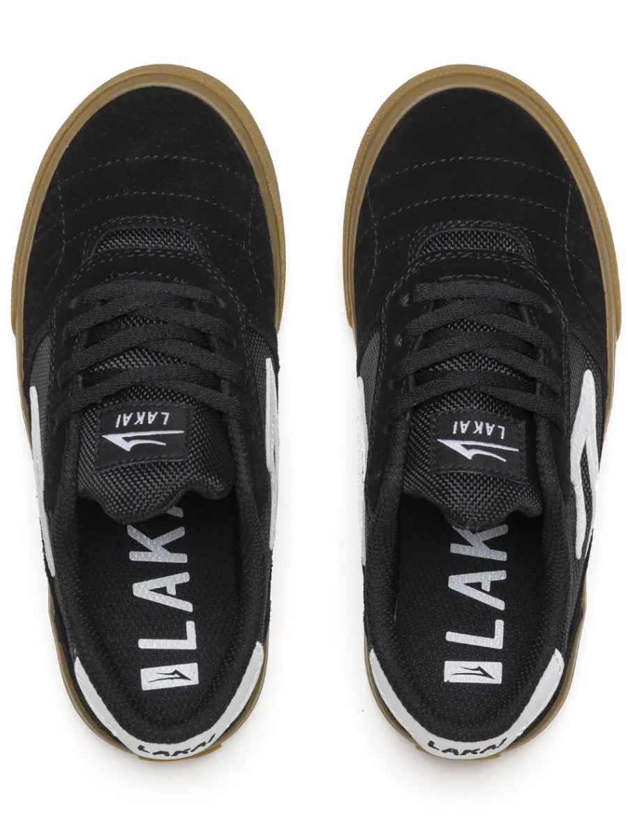 Zapatillas Lakai Cambridge Kids - Black/Gum Suede