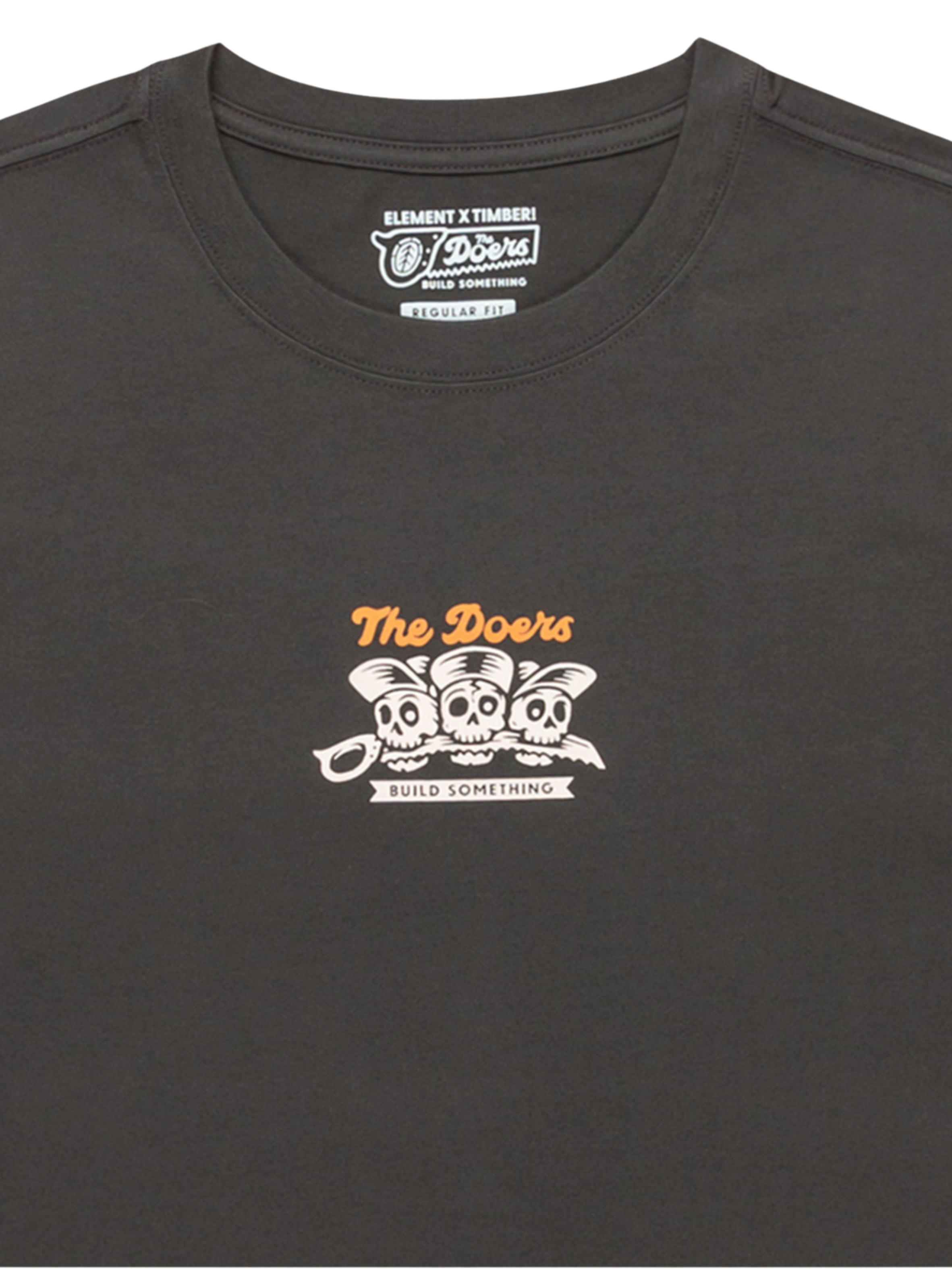 Element Timber Skeleton Gang T-Shirt – Off Black