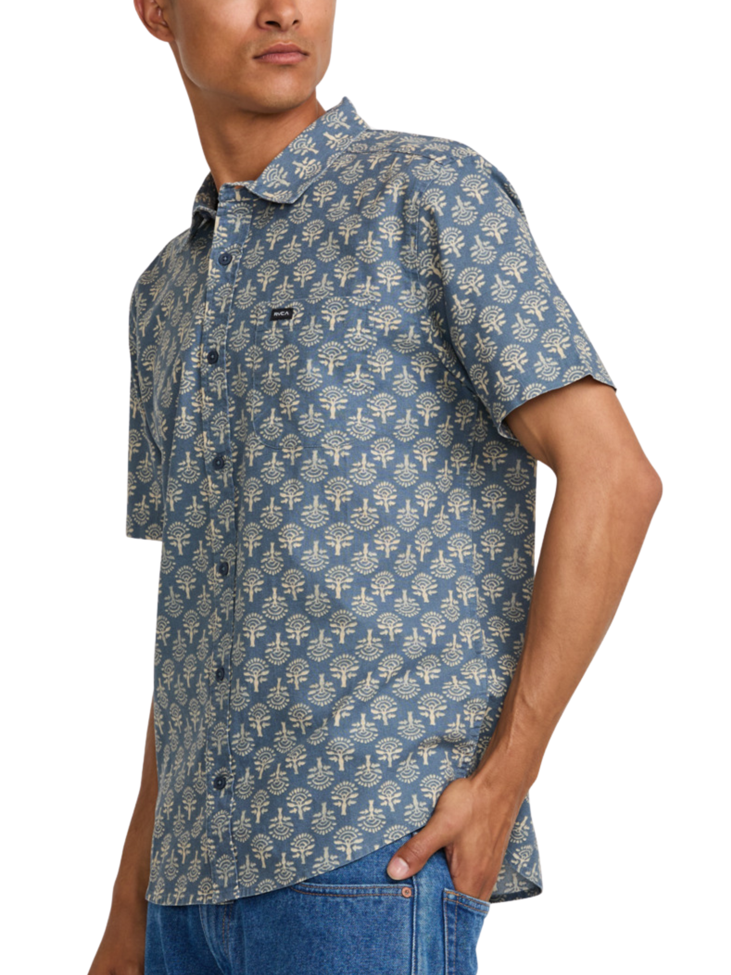 Camisa Rvca Vacationist - Indigo