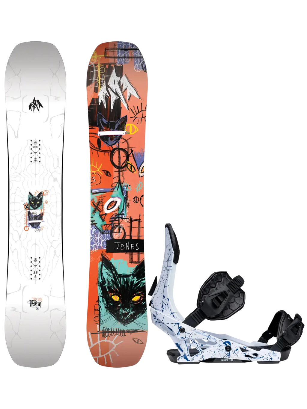 Pack Snowboard Jones Rally Cat 161 + Yes Airmaster Fridge M (40-43)