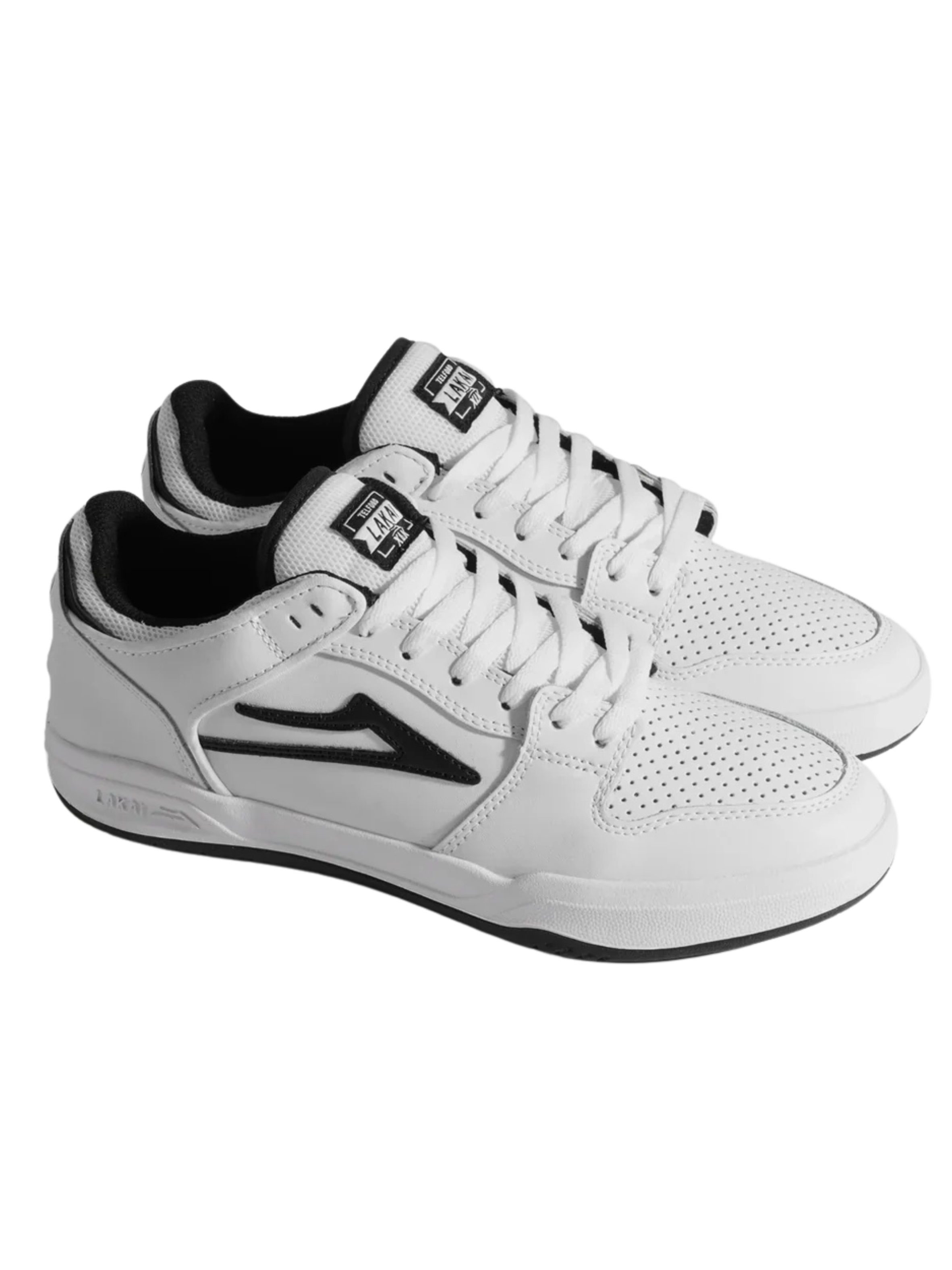 Zapatilla Lakai Telford Low White/Black Leather