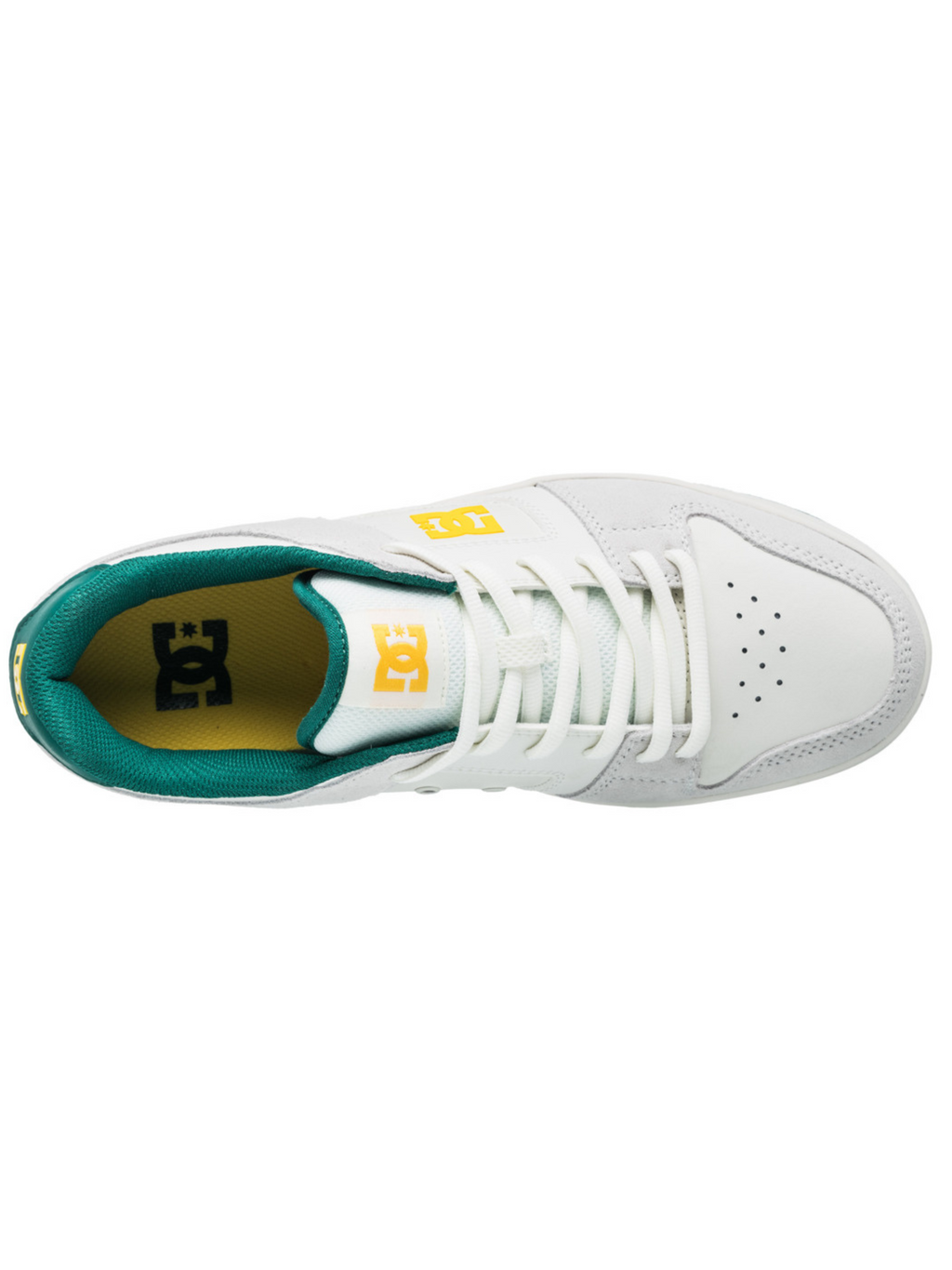 DC Shoes Tênis Manteca 4S - Off White/ Verde Escuro